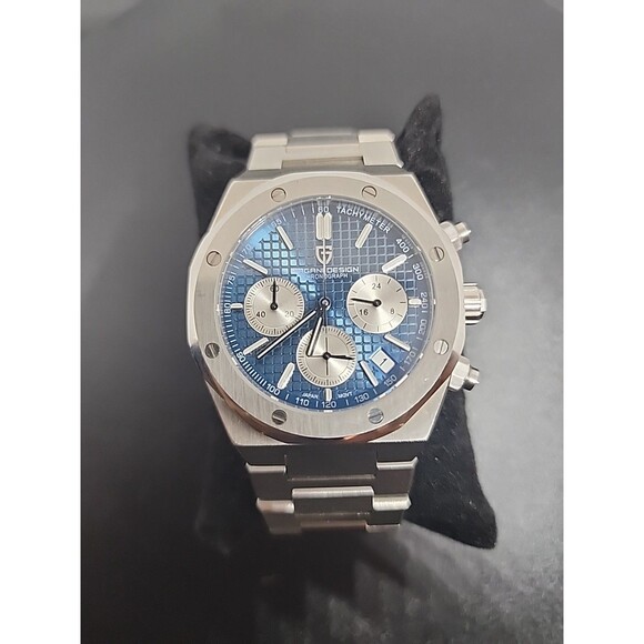 Royal Oak Homage – Pagani Design PD-1707 – Blue Dial - VK63 mvt - Picture 1 of 10